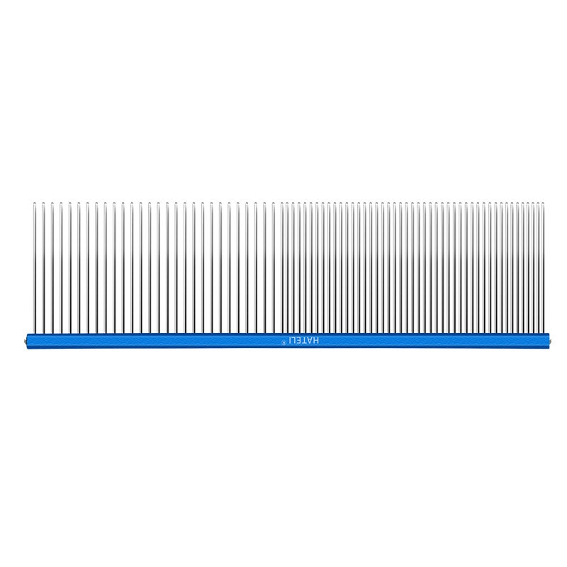 Pente de cabelo para animais de estimação, 16/19cm, para cachorro, gato, desembaraçador, corte de pele, despedida, escova, ferramenta de aliciamento para longo ​ Cabelo Encaracolado Pet: S / Branco