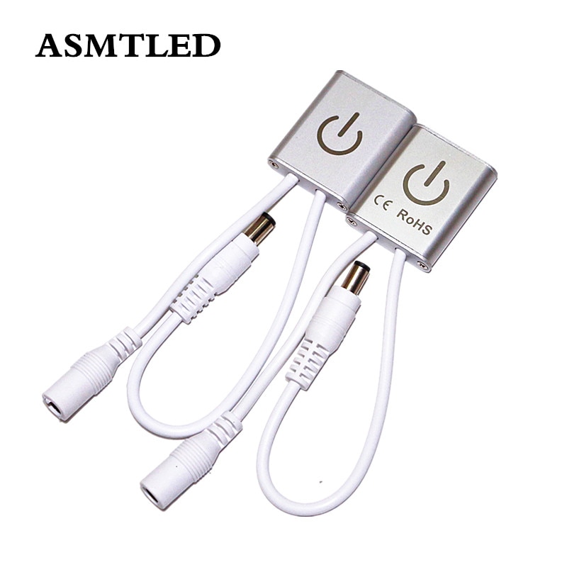 Touch LED Dimmer Switch 12V 24V 3A Full Metal Body Touch Screen Controller for 2835 3014 3528 5050 5054 5630 5730 LED Strip