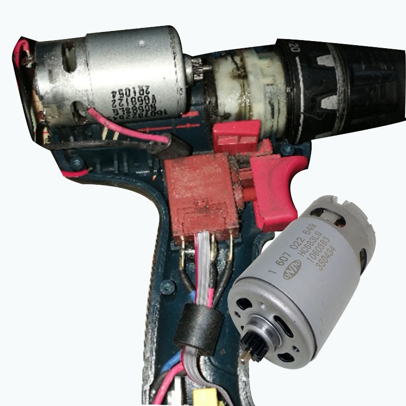 Gsr 18-2- li onpo dc -moottori 18v 13- hammasta 1607022649 hc683lg bosch 3601 jb 7300 -poraruuvimeisselin varaosiin