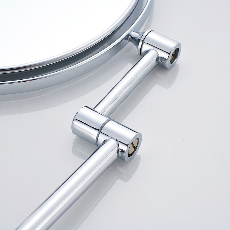 Punch-Free Bathroom Mirror Rotating Mirror/Double-Sided 3-Fold Enlarged Mirror Wall Hanging