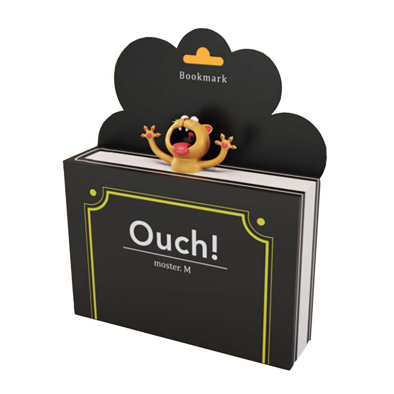 Creatieve 3D Stereo Bladwijzers voor Boeken Leuke Dierlijke Cartoon Bladwijzer voor Kinderen Briefpapier Levert PVC Bookmark Pagina 'S Mark