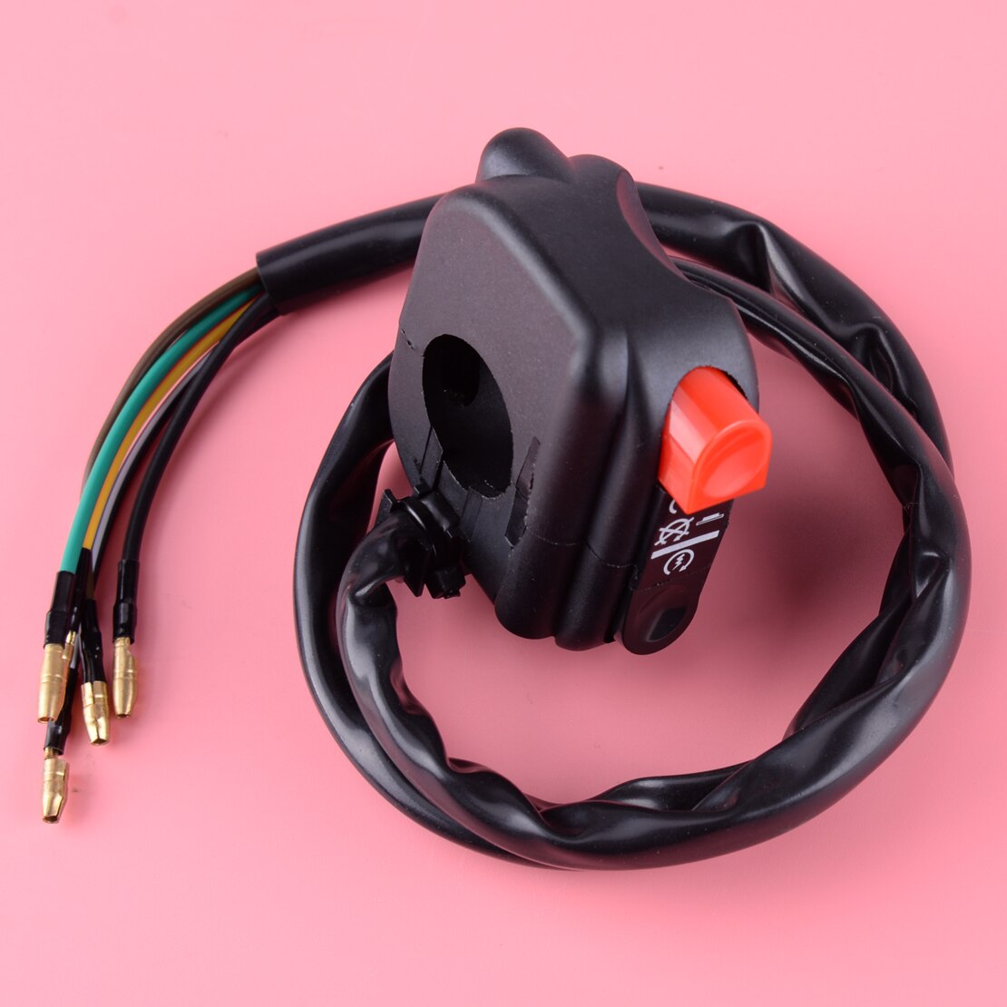 CITALL Universal 7/8" 22mm Motorcycle ATV Handlebar Mount Start Stop Kill On Off Button Side Right Switch ES