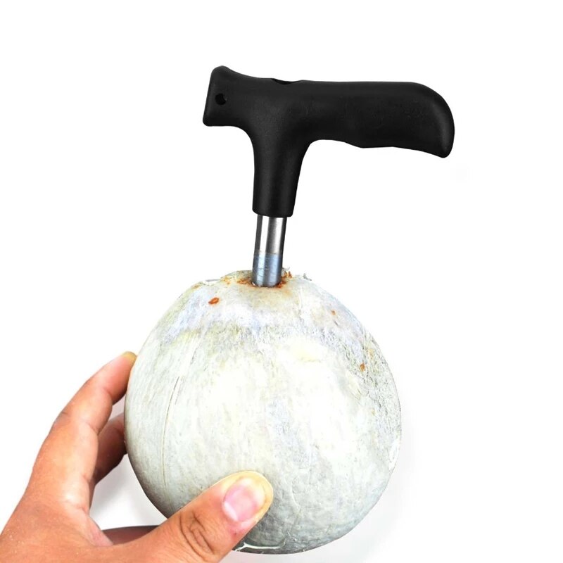 Coconut Opener Hole Tool Punch Tap Knife Coconut Opener Makes Straw Hole Tool for Fresh Green Young Fruit Raw Coco Water Juice