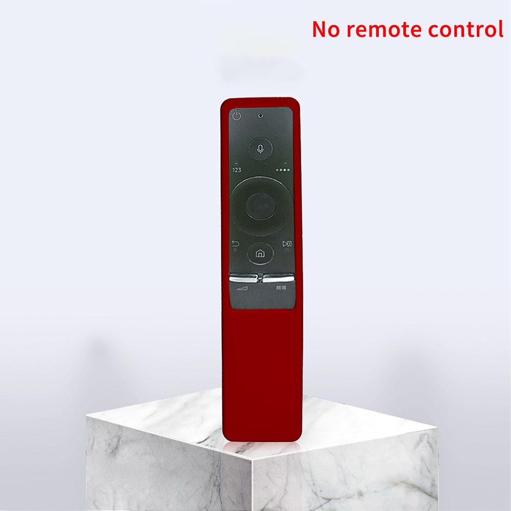 Dustproof Silicone Remote Control Cover Soft Removable BN59-01259B/E Accessories Protective Smart TV Home Solid For Samsung: Red