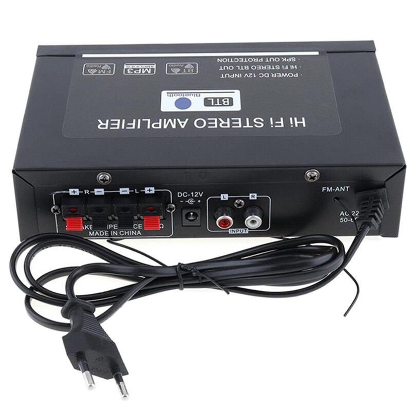 G30 Audio Amplifier Digital Home Power Bluetooth Hifi Stereo Subwoofer Music Player with Remote Control EU Plug