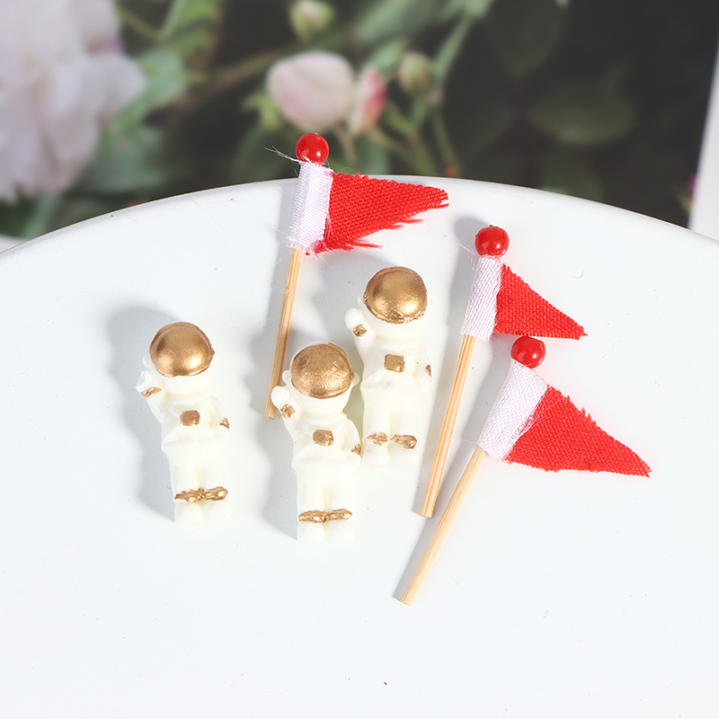 2 pz/impostato figura astronauta modello di azione giocattoli mini fai da te soggiorno accessori decorazione della casa ragazzo ragazza regalo