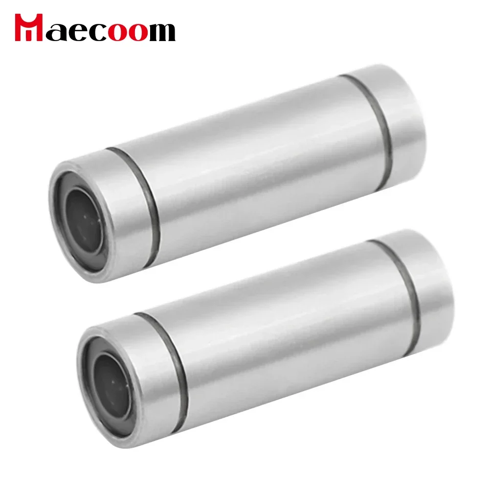 2 stuks Lineaire Kogellagers LM6LUU LM8LUU LM10LUU LM12LUU 6mm 8mm 10 Deel Bush Bus 3D Printers onderdelen Aluminium Accessoires