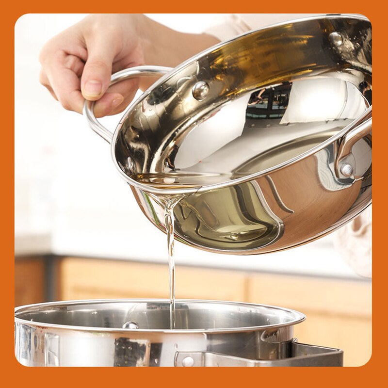Japanese Tempura Fryer Pan Kitchen Deep Frying Pot Temperature Control Fried Pot Stainless Steel Chicken Fryer Pan Cooking Tools