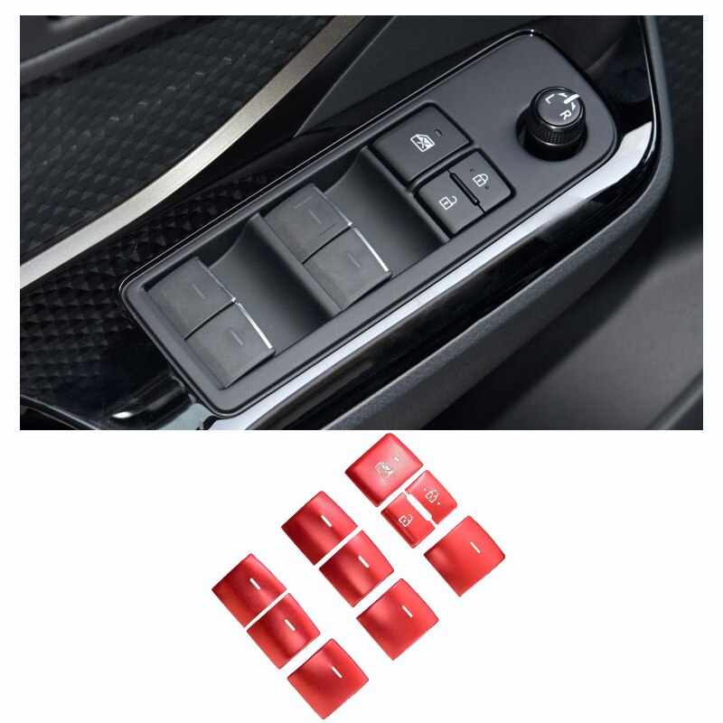 Auto Raam Glazen Lift Motor Start Stop Versnellingspook Panel Ac Knop Cover Schakelaar Frame Trim Voor Toyota C-hr Chr: J