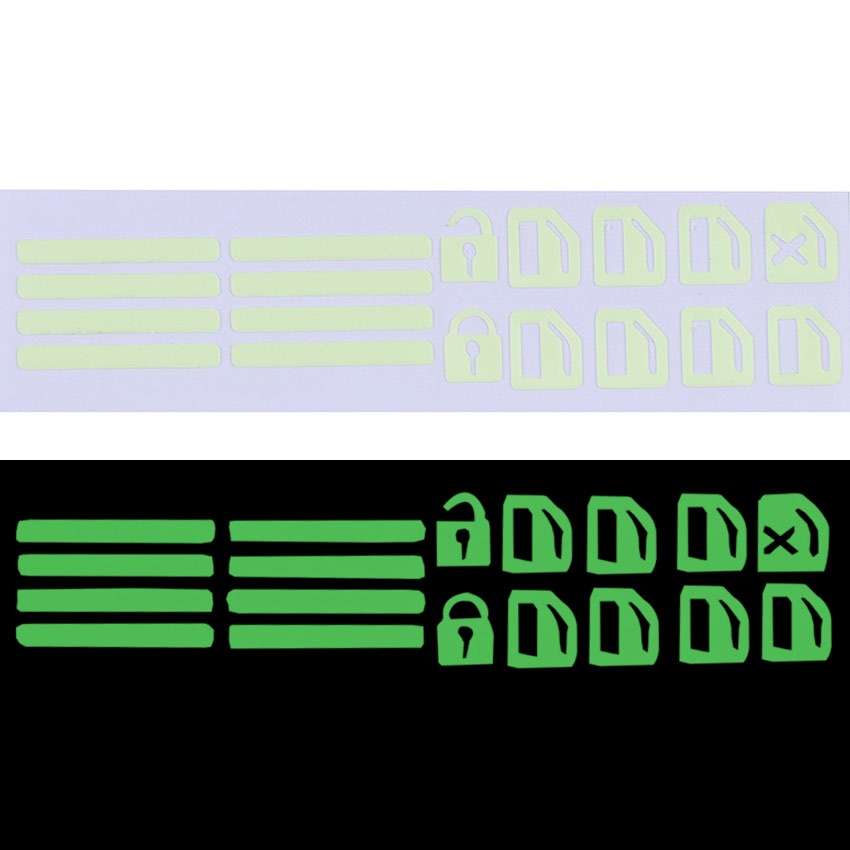 Window Button Luminous Sticker Auto Door Windows Button Prompt Sticker Car Styling Car Door Window Lift Prompt Sticker