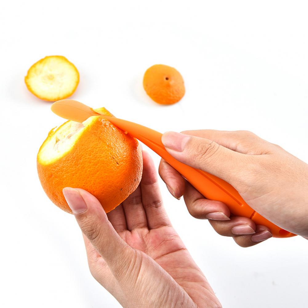 1pcs/set Practical Long Orange Peeler Section Peel Compact Orange Juice Compact Plastic Helper