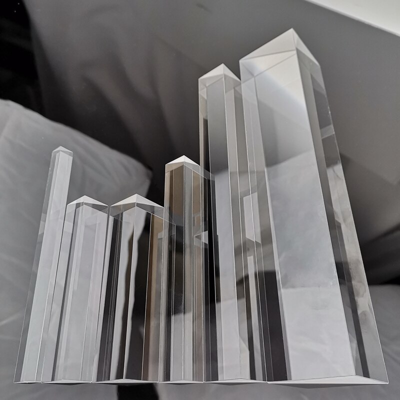 25 * 25 * 85 rechthoekige prisma's materiaal  k9 refractieprisma's optisch glas reflecterende prisma fabriek maatwerk