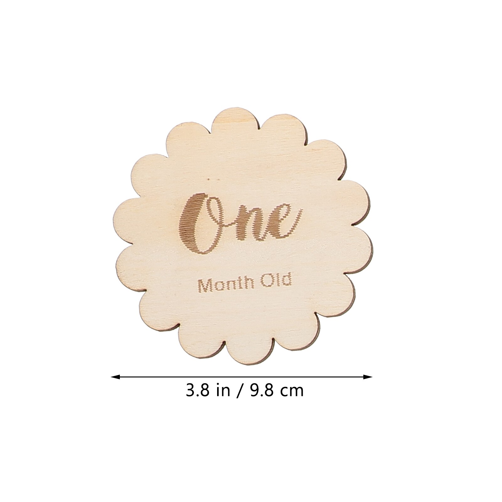 1 Set Milestone Houten Cirkel Zwangerschap Reis Marker Aankondiging
