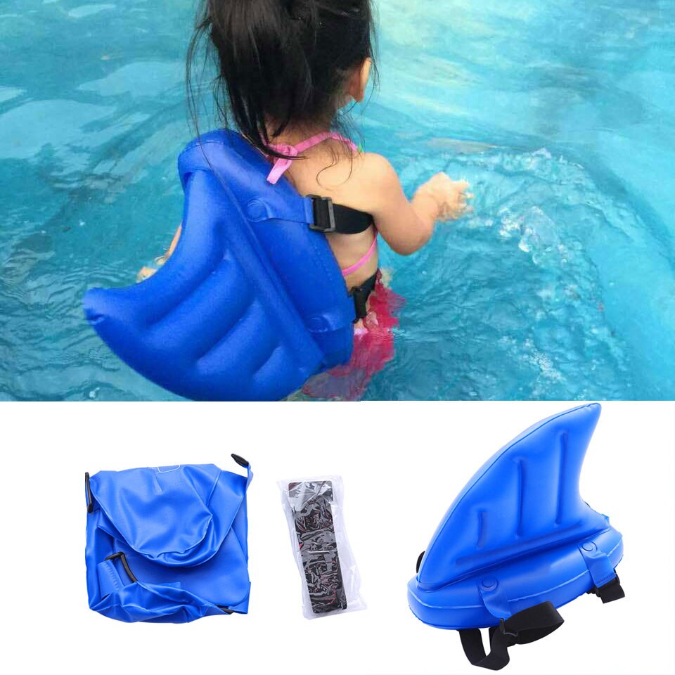 Jouet pour enfant apprendre à nager artifact ailerons de requin imitateur gonflable enfants piscine bouée de sauvetage flotte anneaux de natation