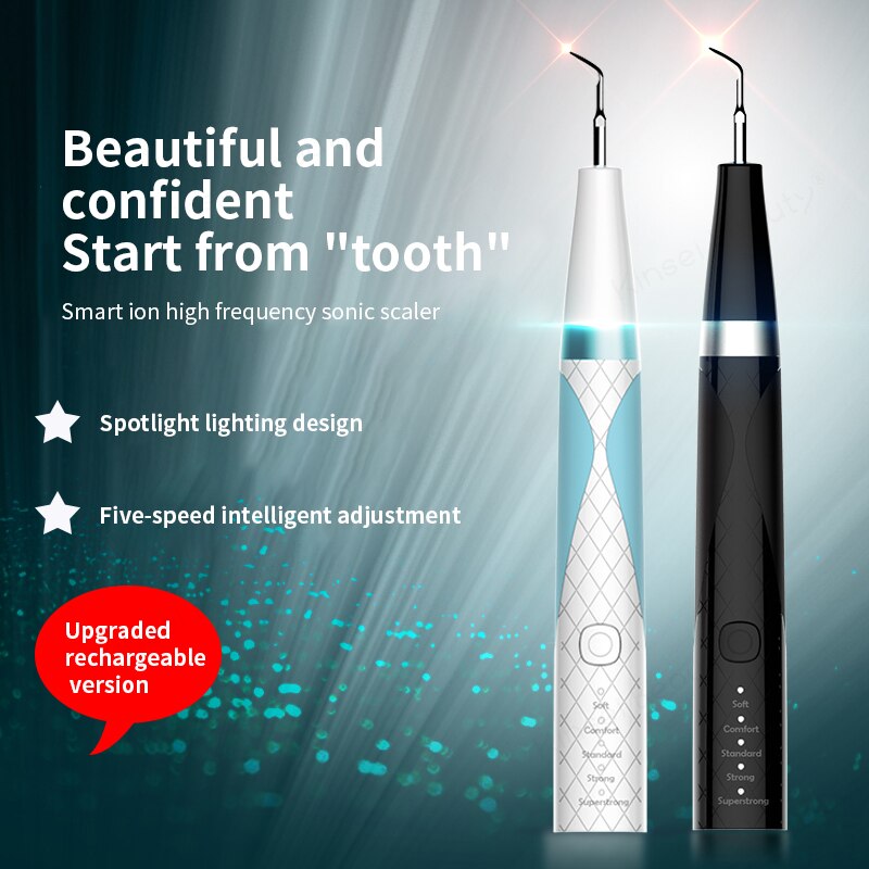 Ultrasonic Dental Calculus Plaque Remover Electric Tooth Scraper Cleaner Tartar Remove Dental Calculus Ultrasonic Teeth Cleaning