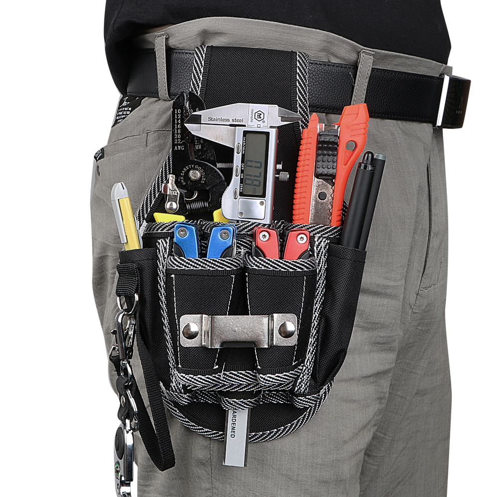 DIYWORK Waist Pocket Tool Belt Pouch Bag Drill Hammer Storage Drill Screwdriver Utility Kit Holder Carpenter Tool Bag