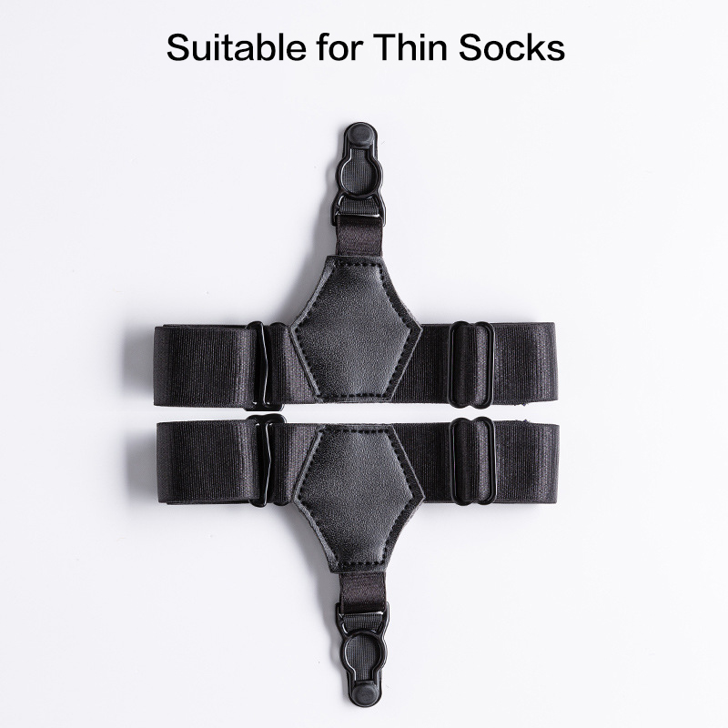 2pcs Black Sock Garters Women Girls Japanese Style JK Uniform Dress Adjustable Elastic Thigh High Sock Suspenders Holders Belt: Style A