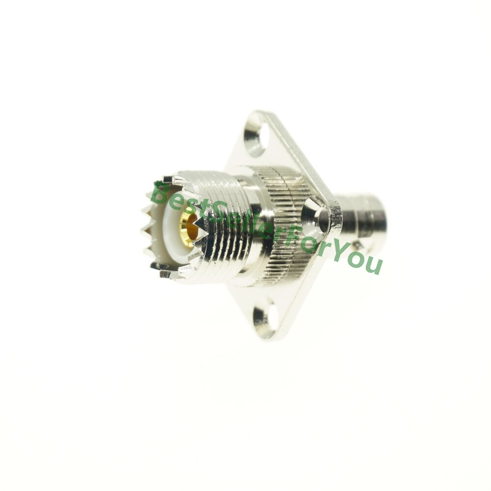 BNC MALE FEMALE TO UHF SO239 PL259 male female FLANGE RF Connector Adapter RIGHT ANGLE Test Converter: BNC UHF KKF