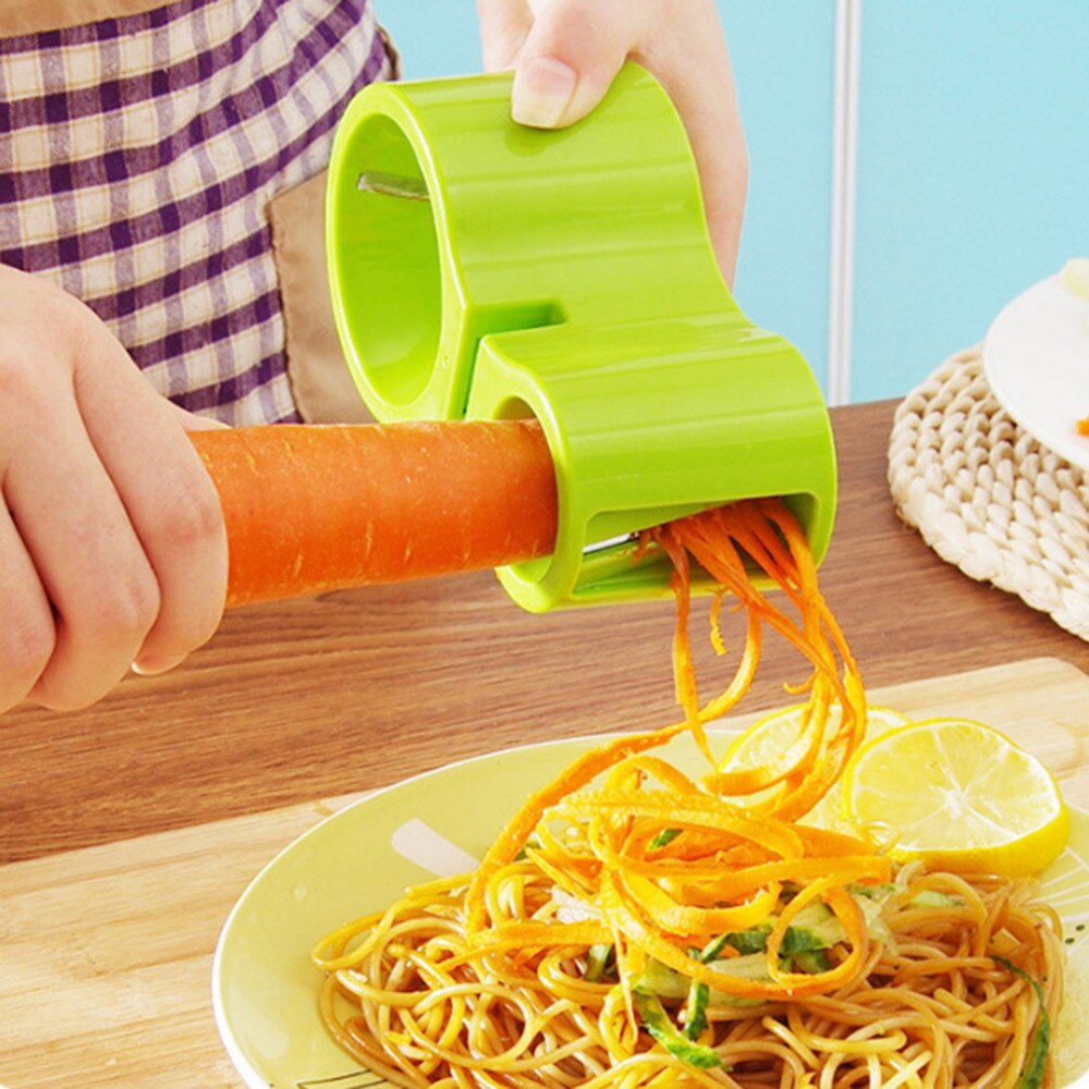 UNIKEA double taille spirale coupe-légumes ruban nouilles trancheuse utile cuisine outil pas cher prix