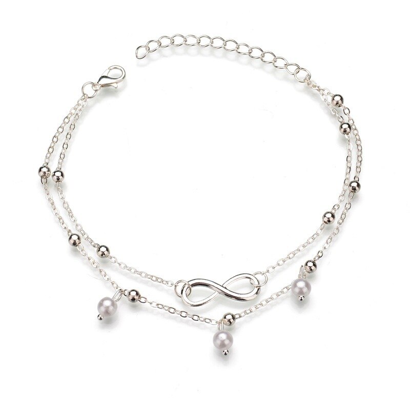 cheville femme coeur pieds nus sandales au Crochet bijoux de pied nouvelle cheville cheville pied Bracelets pour femme chaîne de jambe: JL013B