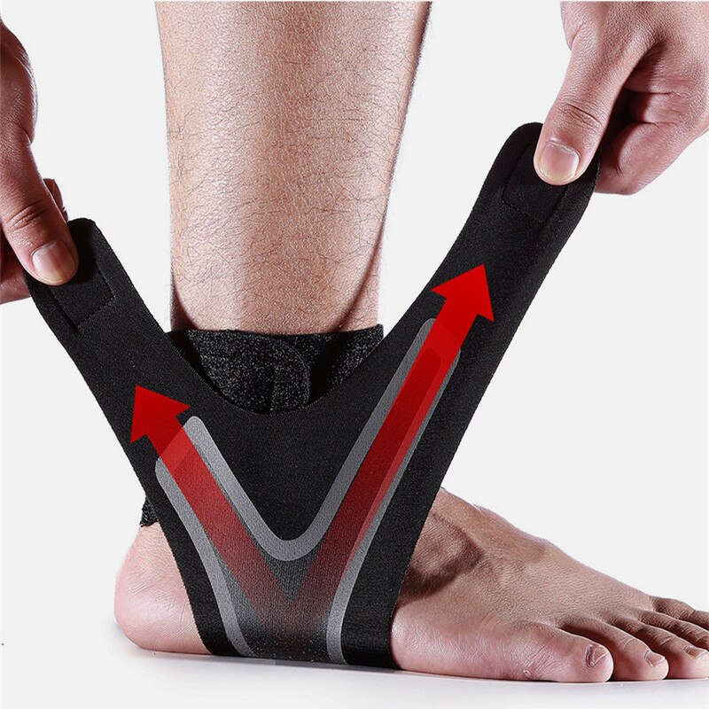 Tobillera deportiva para Fitness, equipo de soporte elástico para el tobillo, envolturas protectoras para los pies, levantamiento de pesas, 1 ud.