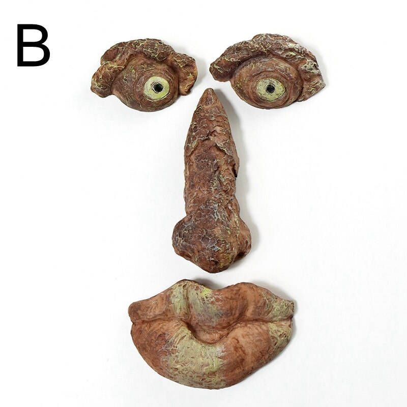 Old Man Tree Hugger Tree Face Outdoor Funny Old Man Tree Sculpture Yard Art Garden Peeker Interesting Garden Decoration: B