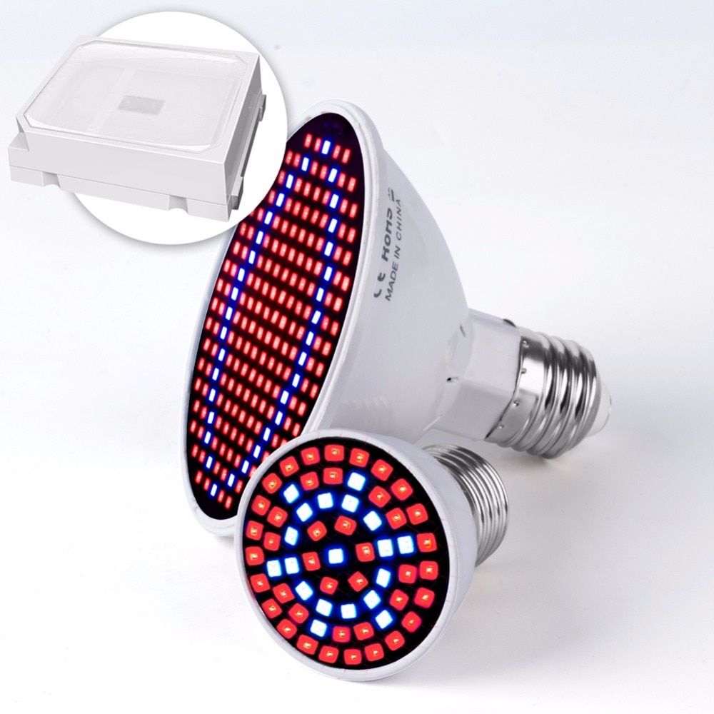 60 126 200leds E27 Full Spectrum LED lamp for plants growing light Bulb Seedling 220V 110V indoor plant light grow tent SMD2835