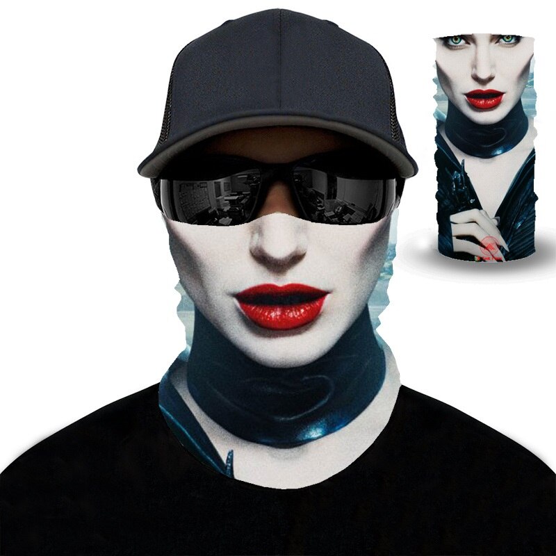Écharpe de randonnée 3D clown écharpe magique Polyester microfibre Bandana sport cyclisme équitation Bandanas bandeau hommes femmes Bandanas