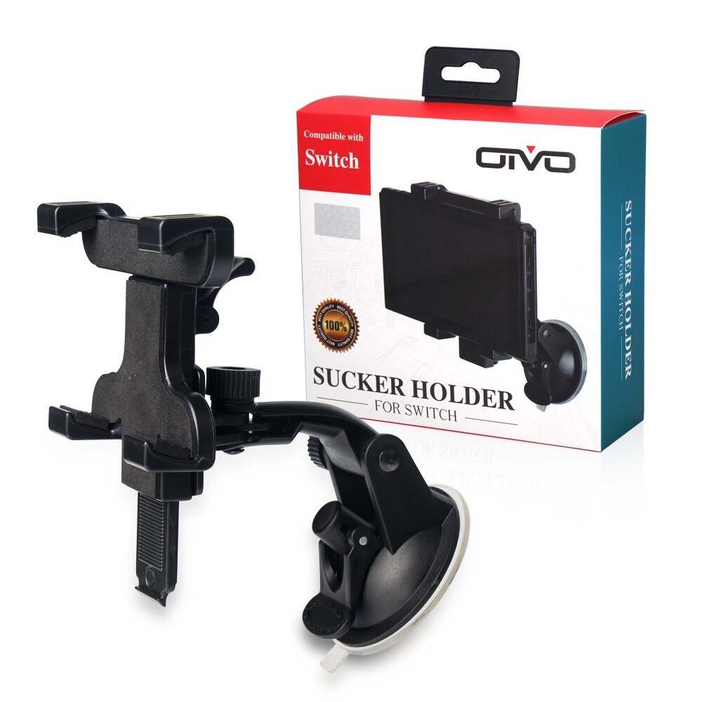 180 Degree Adjustable Holder Clip Universal Suction Vehicle Mount Holder Stand for Nintendo Switch Console