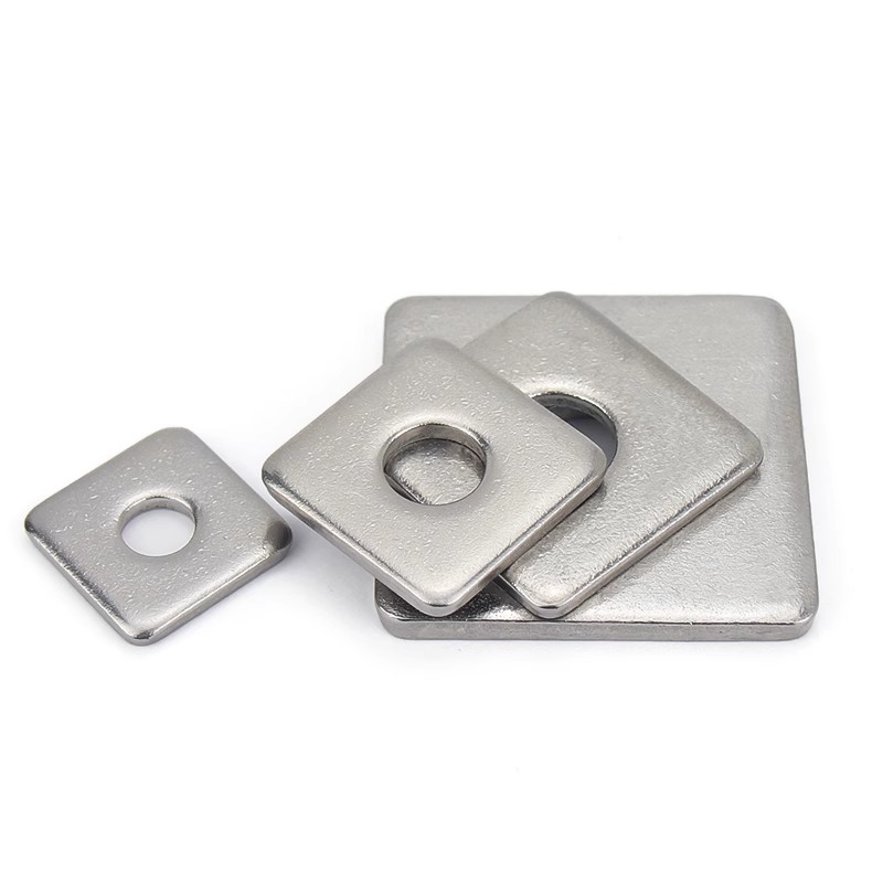 304 kwadratowe podkładki płaskie ze stali nierdzewnej  m8 m10 niestandardowe grube duże podkładki kwadratowe