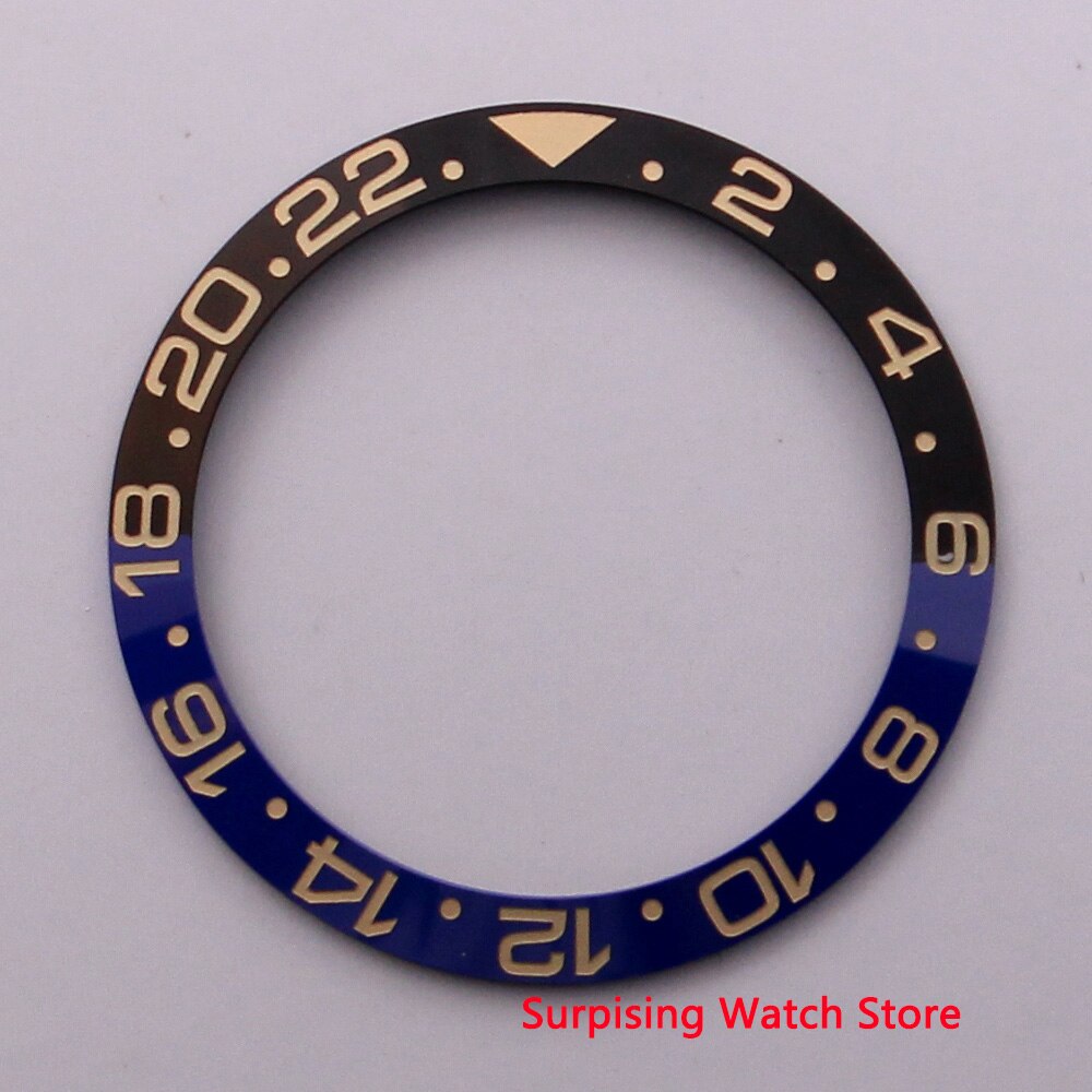 38 Mm Keramische Bezel Fit 40 Mm Horloge Case Sub Automatische Gmt Heren Horloge: NO3