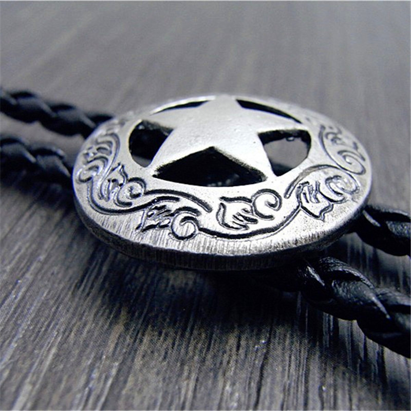 Western Cowboy Star Bolo Tie Rodeo Dance Necktie Bola Tie