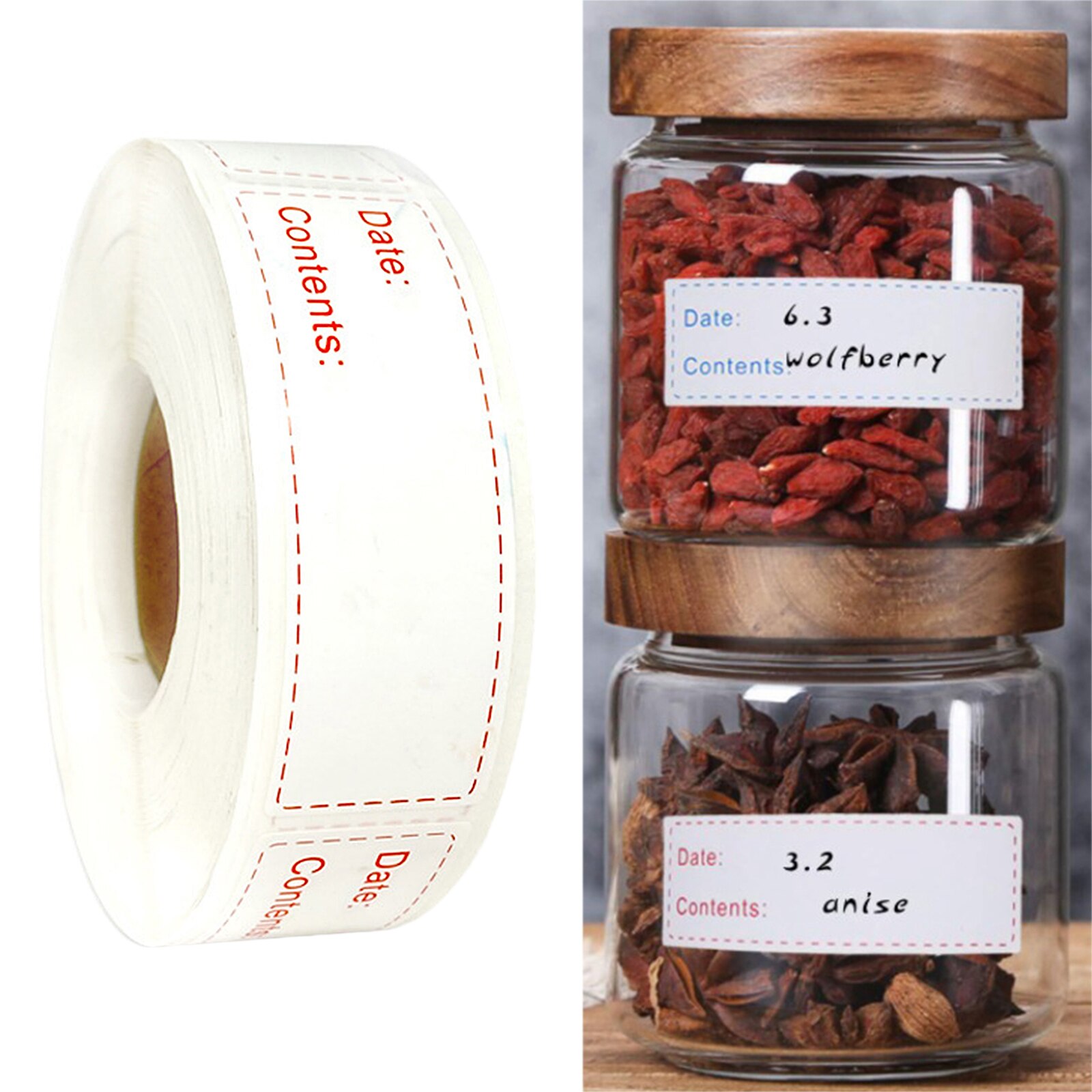 1x3'' Storage Labels Freezer Label Expiration Stickers Grocery Jar Tape