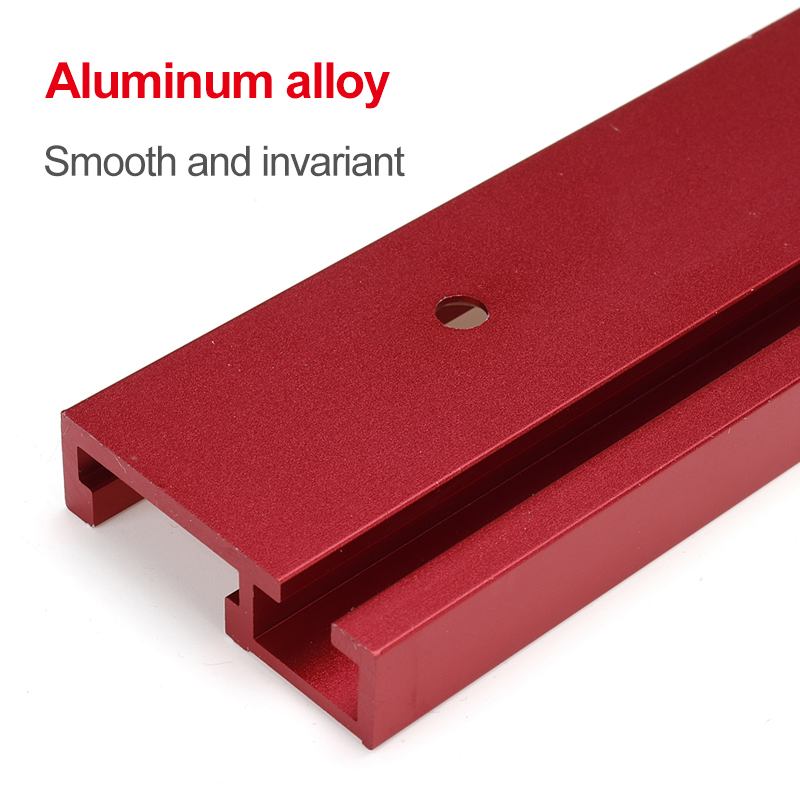 T Track with Scale Alloy T-tracks Slot Miter Track 300-800mm Woodworking Saw Table Workbench DIY Tools