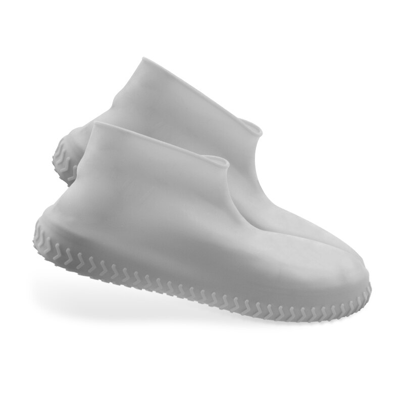 Siliconen Waterdichte Schoen Covers Slip Regen Laarzen Herbruikbare Geen-Slip Rubber Schoen Protectors Voor Kinderen Mannen Vrouwen: Gray / S