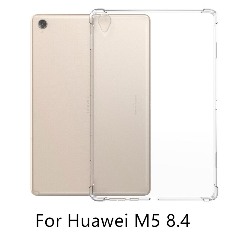 Przezroczysta obudowa tpu dla Huawei MediaPad M5 8.4 Pro 10.8 ultra cienki silikonowy tylna pokrywa dla Mediapad M5 10 (Pro) Funda Coque Capa: For Huawei M5 8.4