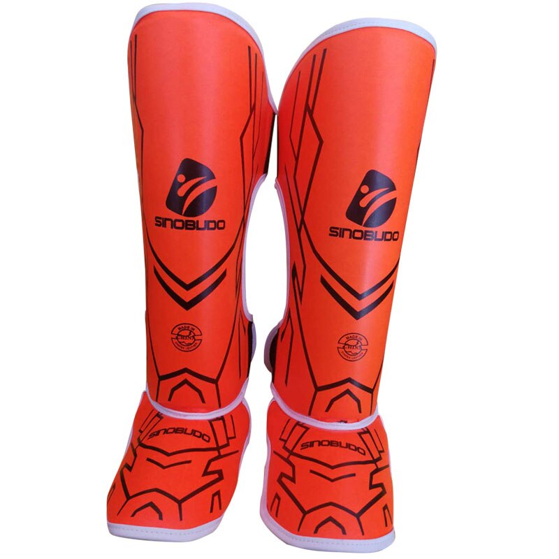 Mma Boksen Scheenbeschermers Kick Pad Boksen Karate Voet Protector Volwassen Staaf Been Protectors Протектор Голени: orange / L