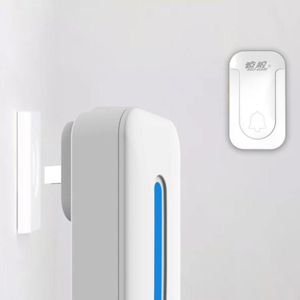 Wireless Doorbell Waterproof Waterproof Door bell Self-Generating EU US Plug One-For-Two Split-Type Dust-Proof Caller