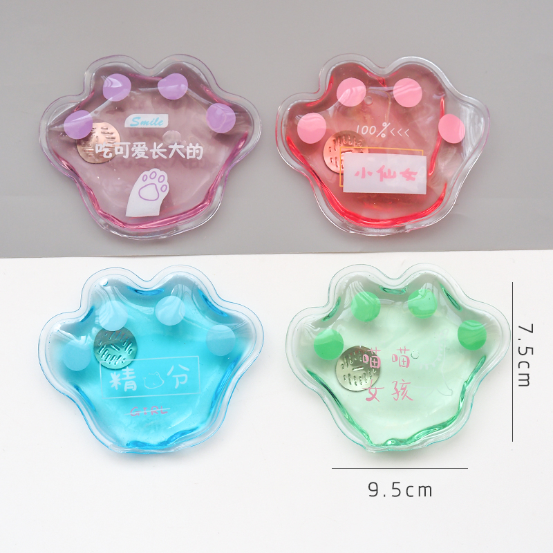 Calentador de manos de Gel reutilizable, Mini calentador de manos de Gel con letra estampada divertida, calentador instantáneo, MJJ88, Invierno