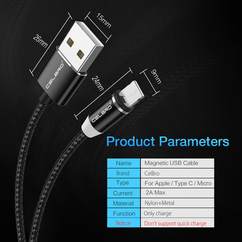 1 M 2 M Mikro USB Magnetische Kabel USB Typ C Schnur für Samsung Magnet Kabel Stecker Handy, Mobiltelefon USB Ladegerät kabel Ladung Kabel 2A 2.4A