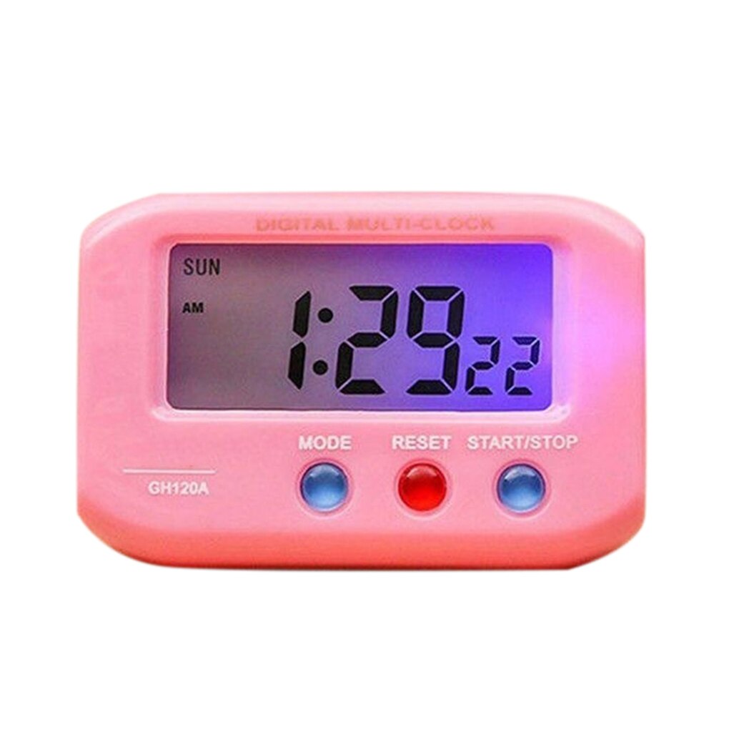 Draagbare Elektrische Klok Desktop Elektronische Alarm Lcd-scherm Gegevens Tijd Kalender Kleine Tafel Bureau Klok Voor Slaapkamer Reloj De Mesa: 03