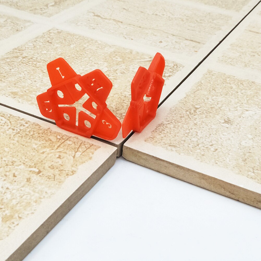 50pcs Gap Tile Leveling System Locator Cross Tile Floor Construction Tools Reusable Ceramic Gap Locator Floor Tools