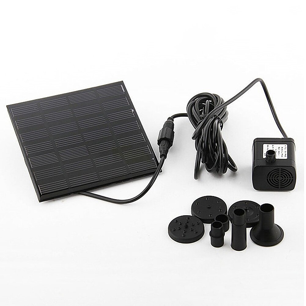 Mini Solar Fountain Outdoor Garden Pond Swimming Pool Water Fountain No Brush DC Water Wump for Bird Bath Garden Decoration