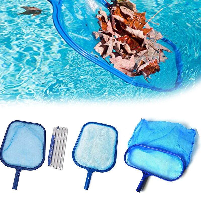 Blue Pool Cleaning Net Tool Salvage Net Mesh Pool Skimmer Leaf Catcher Bag Swimming Pool Cleaner Accessories
