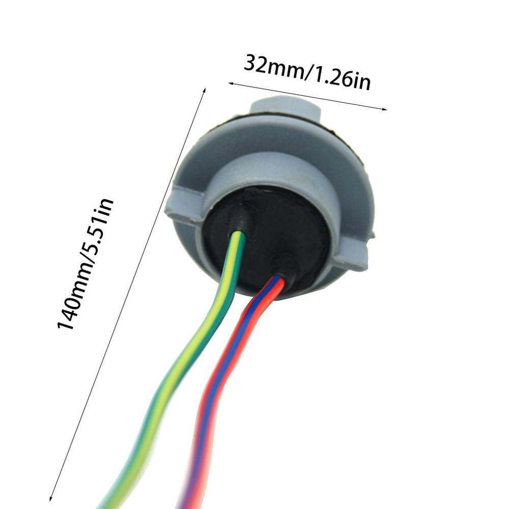 1 stk bil 7440 / w3 x 16d / w21w / t20 led lamper lys signallys stikkontakt