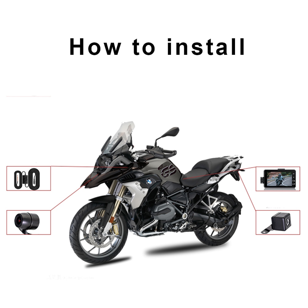 1080p nattesyn motorcykel dvr dash cam kamera realtidsovervågning fotografica moto dashcam vidvinkel kamera vandtæt
