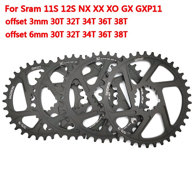 Gxp Bike Mtb Mountainbike 30T/32T/34T/36T/38T Crown fiets Kettingblad Voor Sram 11/12S Nx Xx Xo Gx GXP11 Enkele Schijf Lade