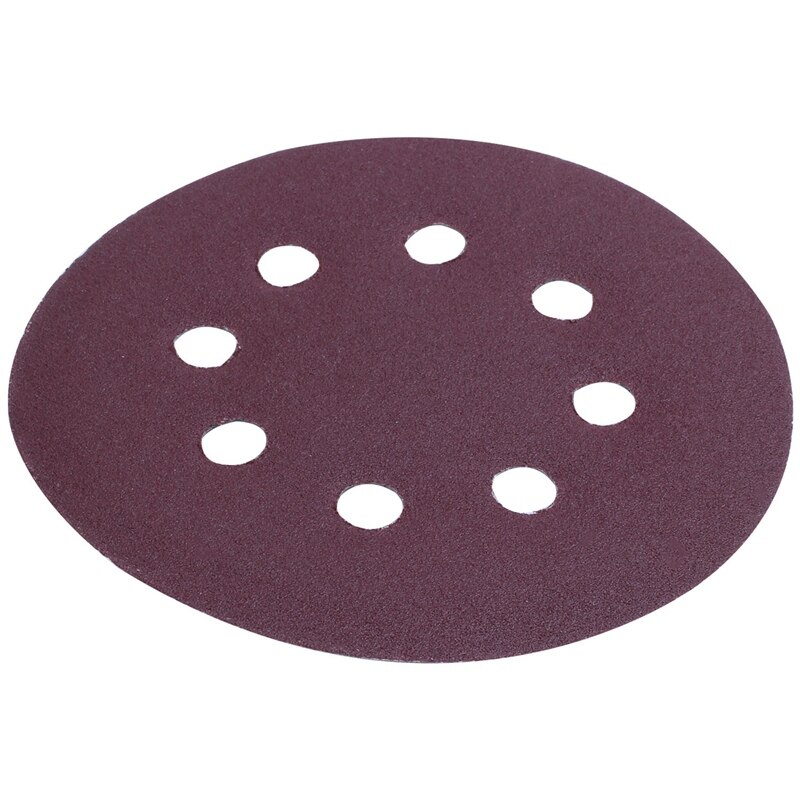 50Pcs 125Mm Orbital Sander Sandpaper Discs 40,60,80,100,120G Grit Sanding
