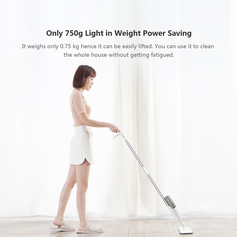 350ML Deerma Spray Mop 360 Rotating Handheld Water Spray Mop Cleaning Sweeper Mopping Dust Cleaner Carbon Fiber Cloth Fregona