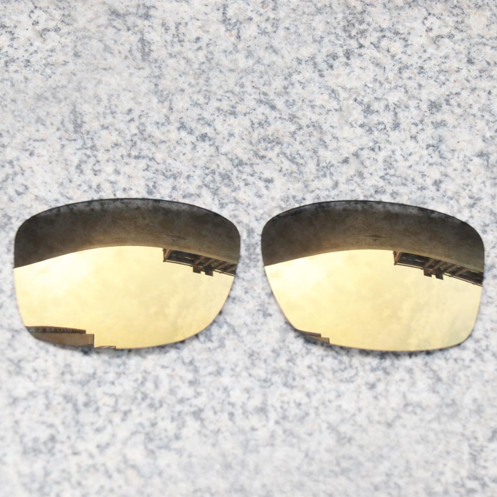 Verres de remplacement polarisés améliorés eos pour lunettes de soleil oakley jupiter squared - miroir polarisé bronze doré
